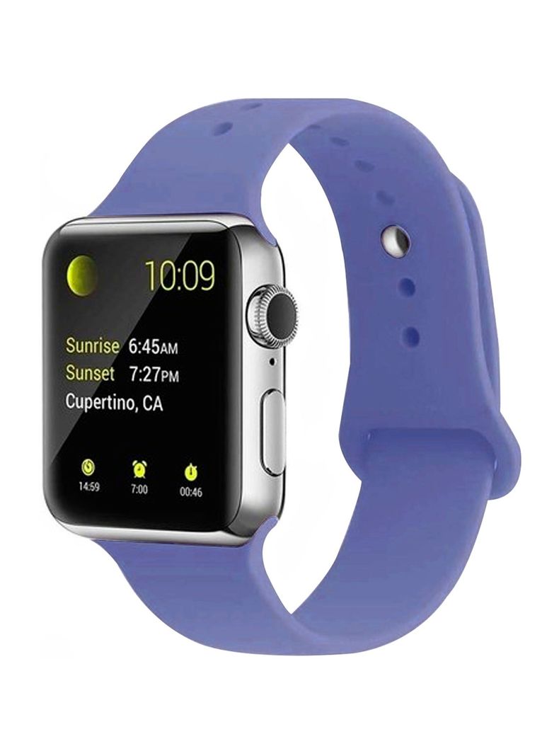 Correa Compatible Con Apple Watch 42mm 44mm 45mm Azul Gris-1