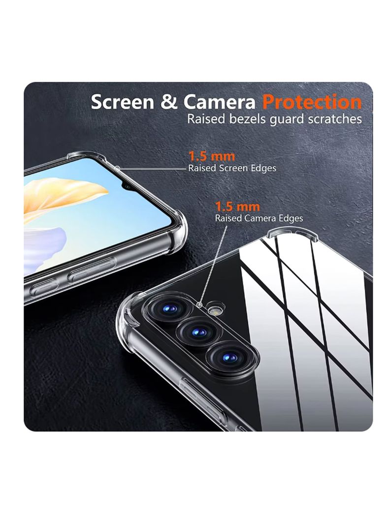 Carcasa Transparente Con Bordes Para Samsung S24 Fe-2