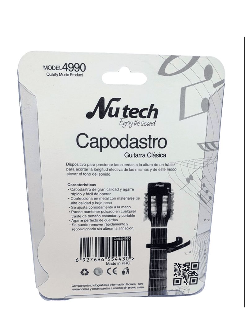Capodastro Nutech Para Guitarra Clasica-2
