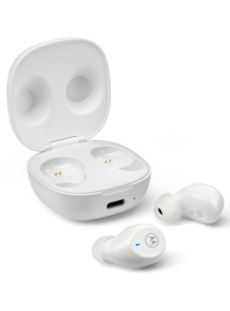 Audífonos Inalambrico Bluetooth Motorola Moto Bud 105 Blanco-0