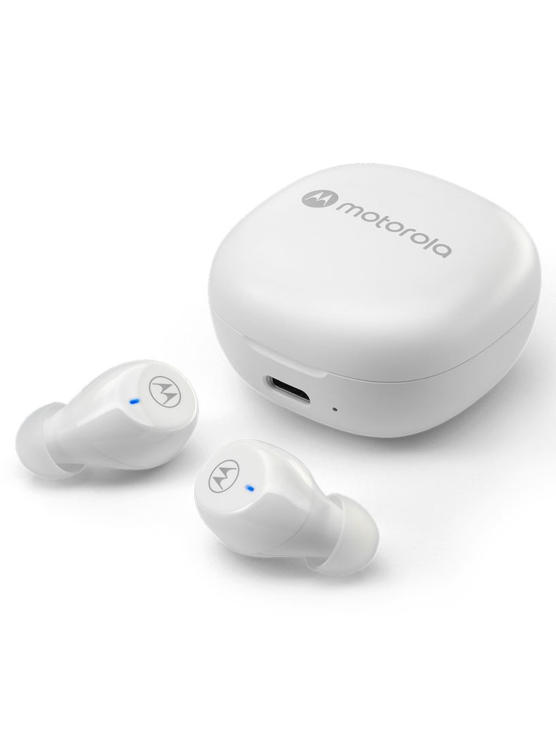 Audífonos Inalambrico Bluetooth Motorola Moto Bud 105 Blanco-1