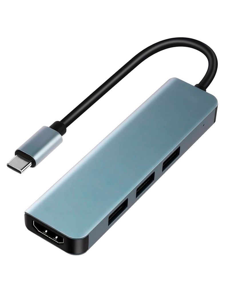 Adaptador Tipo C 4 En 1 Hd Suport 4k+ 2Usb2.0+ Usb3-0