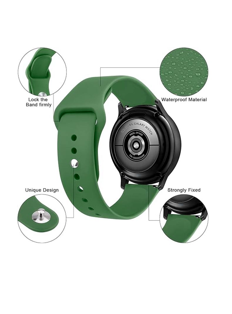 Correa Goma Compatible Con Samsung Galaxy Watch 22mm Colores-1