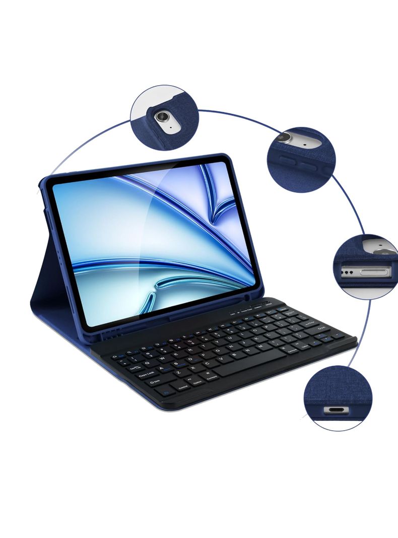 Funda Con Teclado Español Para iPad Air 13 M3 2025-5