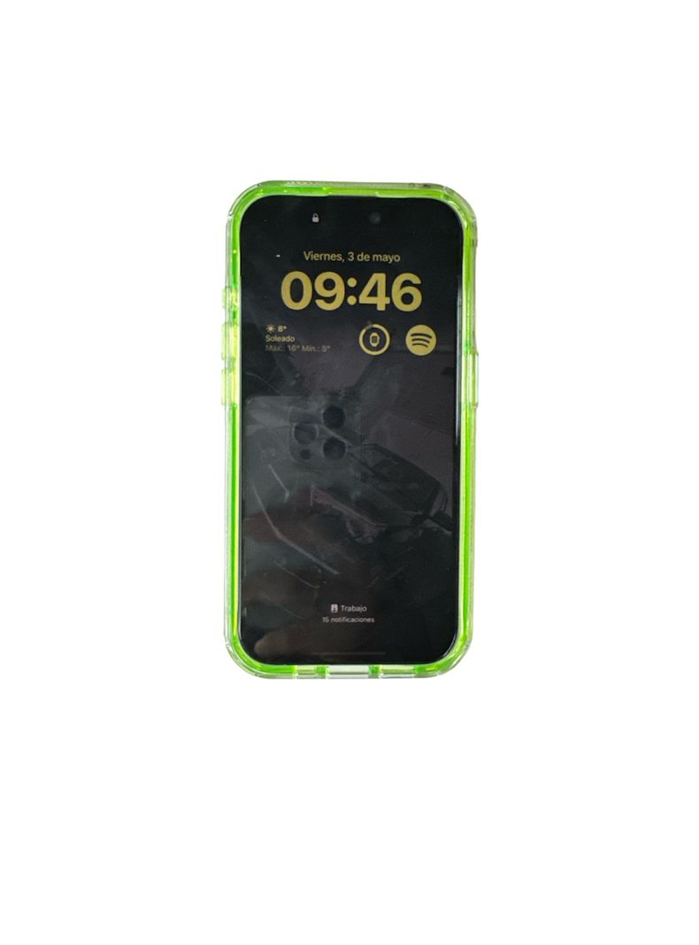 Carcasa Para iPhone 13 14 Antigolpes Space Verde-2