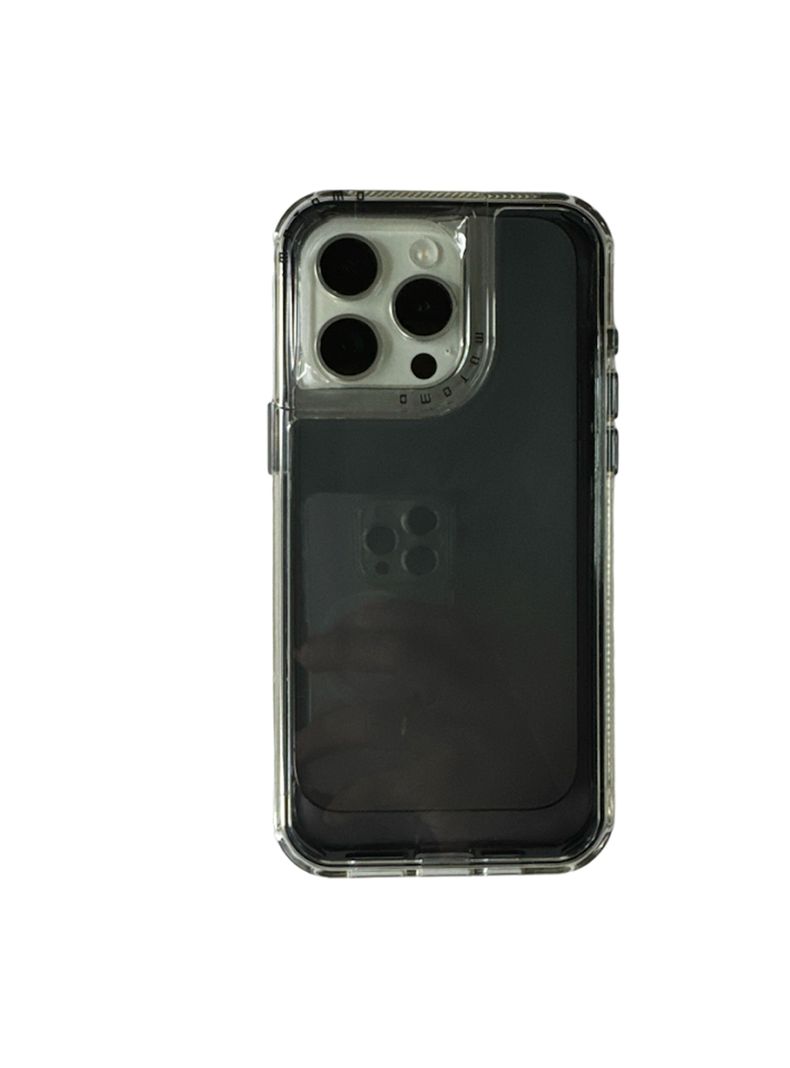 Carcasa Para iPhone 13 14 Antigolpes Space Negro-0