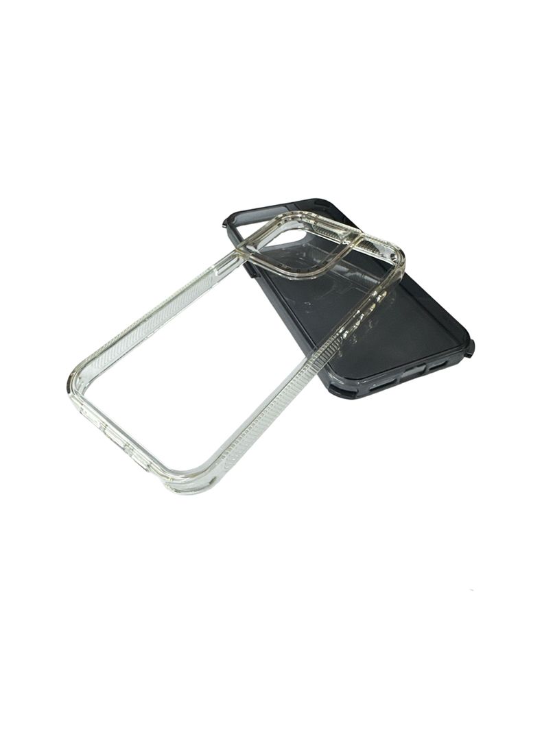 Carcasa Para iPhone 13 14 Antigolpes Space Negro-2