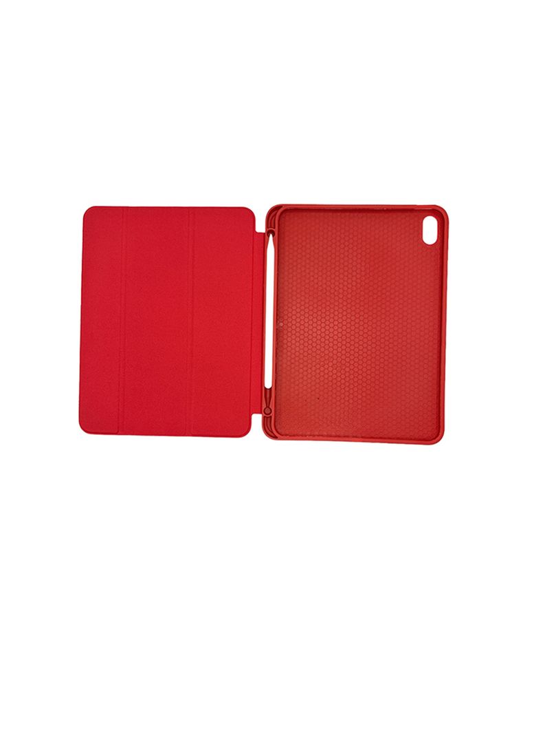 Funda Smart Cover Para iPad 10.9 Air 4/5ta Con Ranura Rojo-2