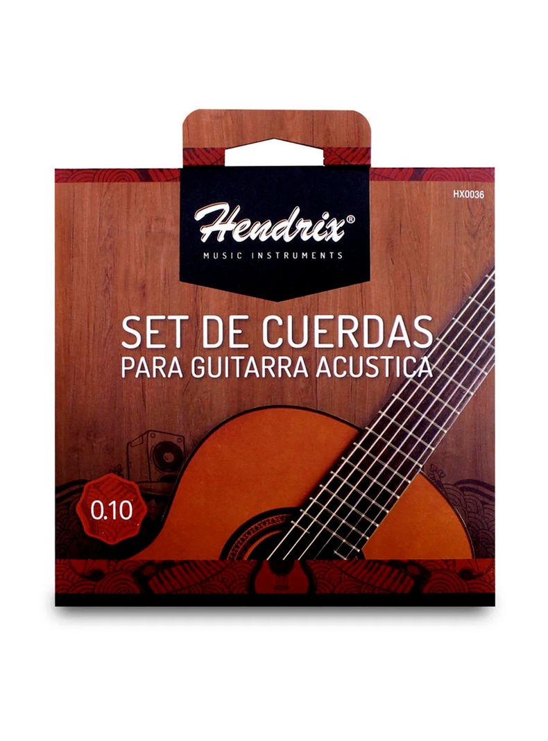 Set de Cuerdas Para Guitarra Acustica Hendrix-0