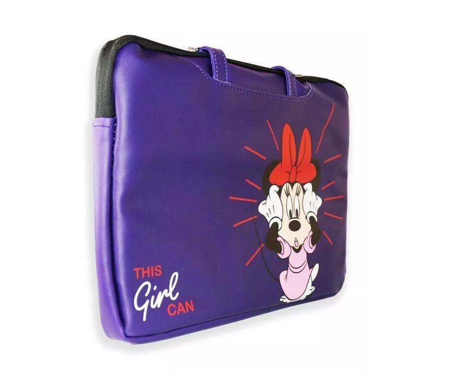 Funda Para Notebook 14 Pulgadas Con Cierre Morado Minnie-2