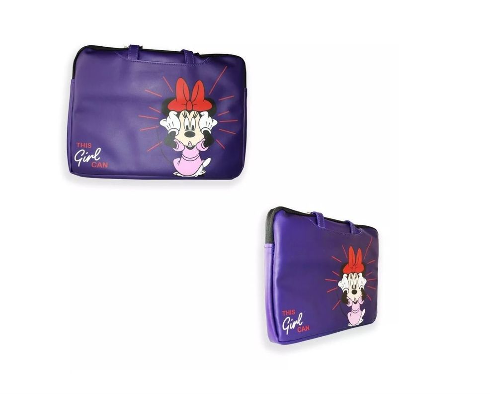Funda Para Notebook 14 Pulgadas Con Cierre Morado Minnie-0