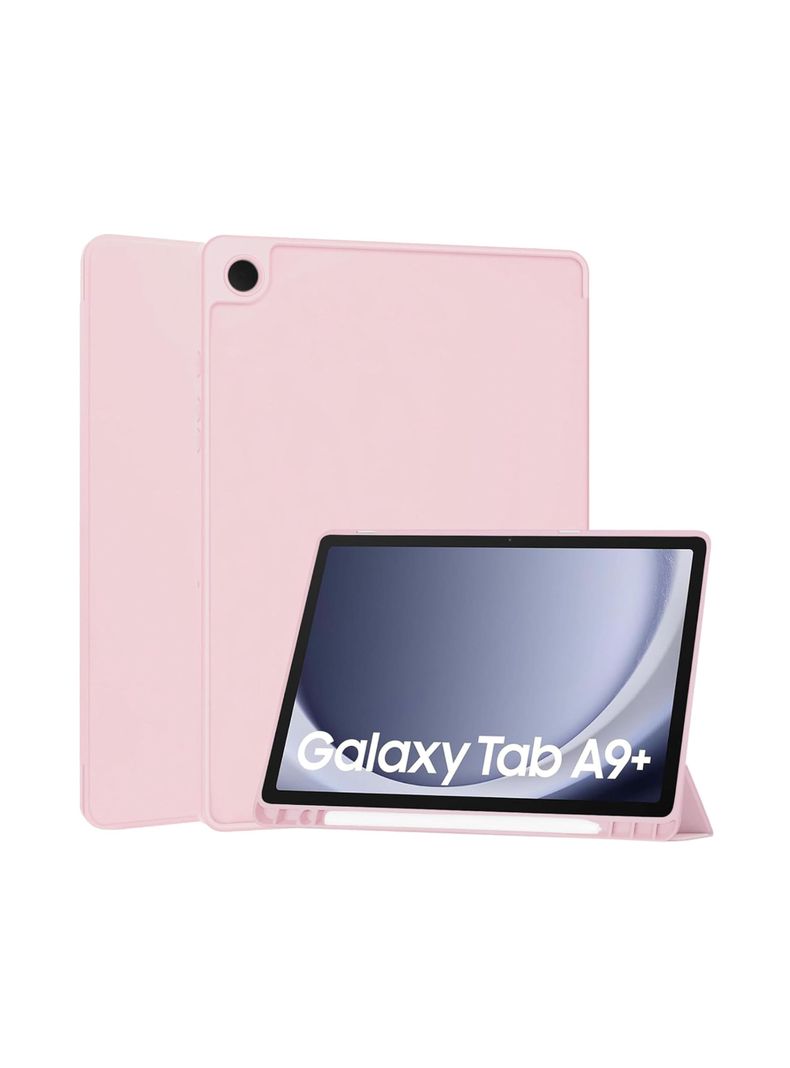 Funda Smart Cover Para Tablet Samsung A9+ Plus Rosado-0