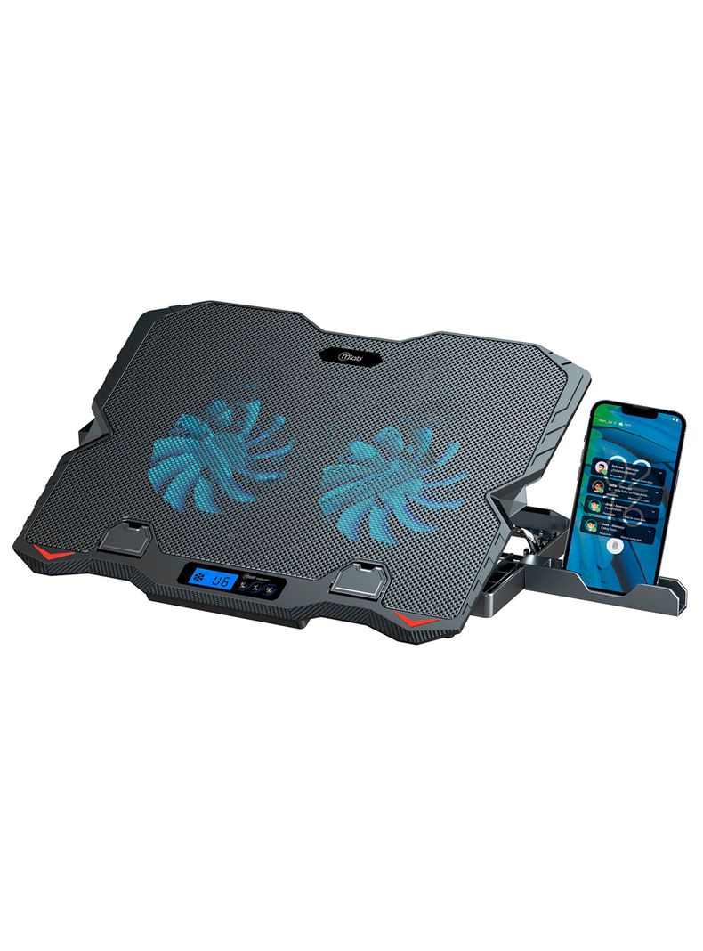 Base Ventilador Notebook 16Pulg Aluminio 2 Fan Pantalla 9382-0