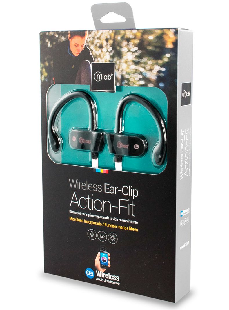 Audifonos Inalambricos Bluetooth Deportivo Action-Fit Blanco-1