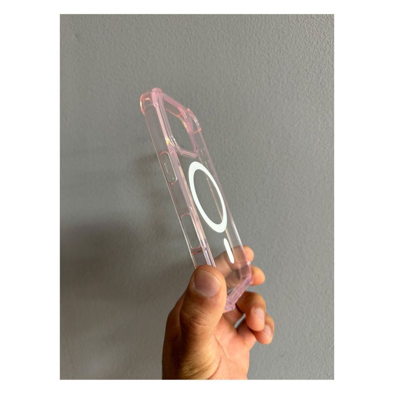 Carcasa Transparente Con Bordes Magsafe Para iPhone 16-2