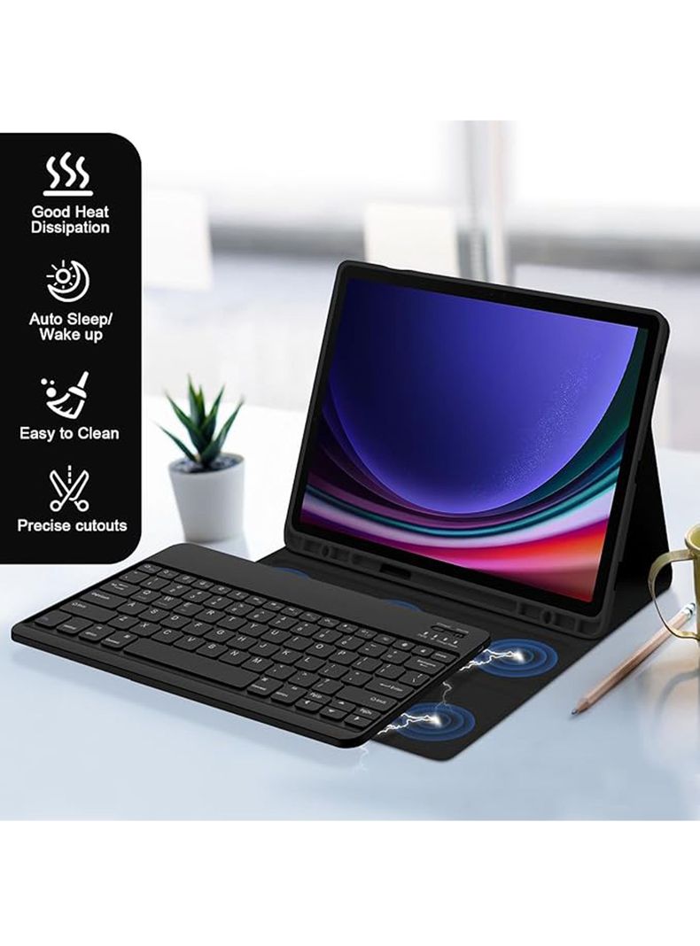 Funda Con Teclado Español Para Samsung S9 Fe Plus/S9 plus-9