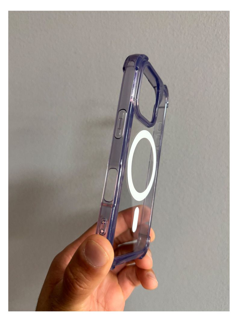 Carcasa Transparente Con Bordes Magsafe Para iPhone 16 Pro-1