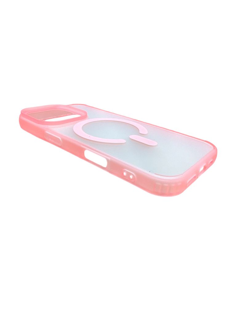 Carcasa Para iPhone 16 Pro Max Matte Magsafe Rosado-2
