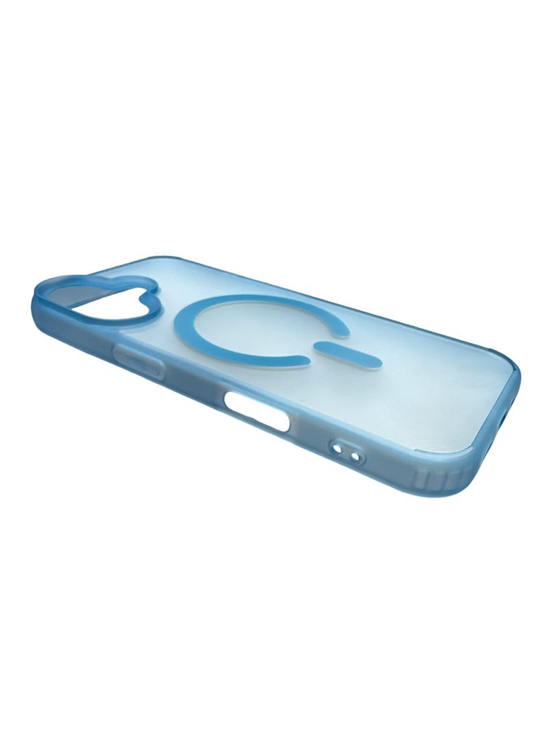 Carcasa Para iPhone 16 Matte Magsafe Azul-5