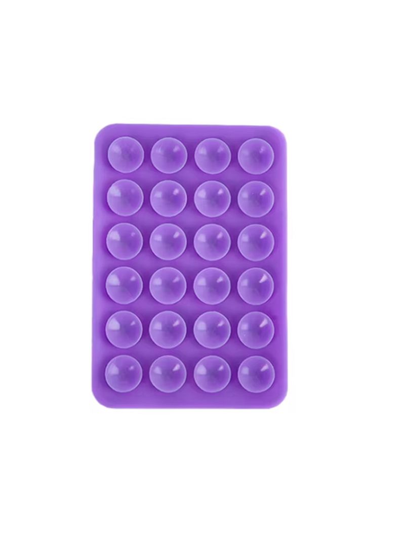 Soporte De Silicona Ventosa Adhesivo Para Celular Lila