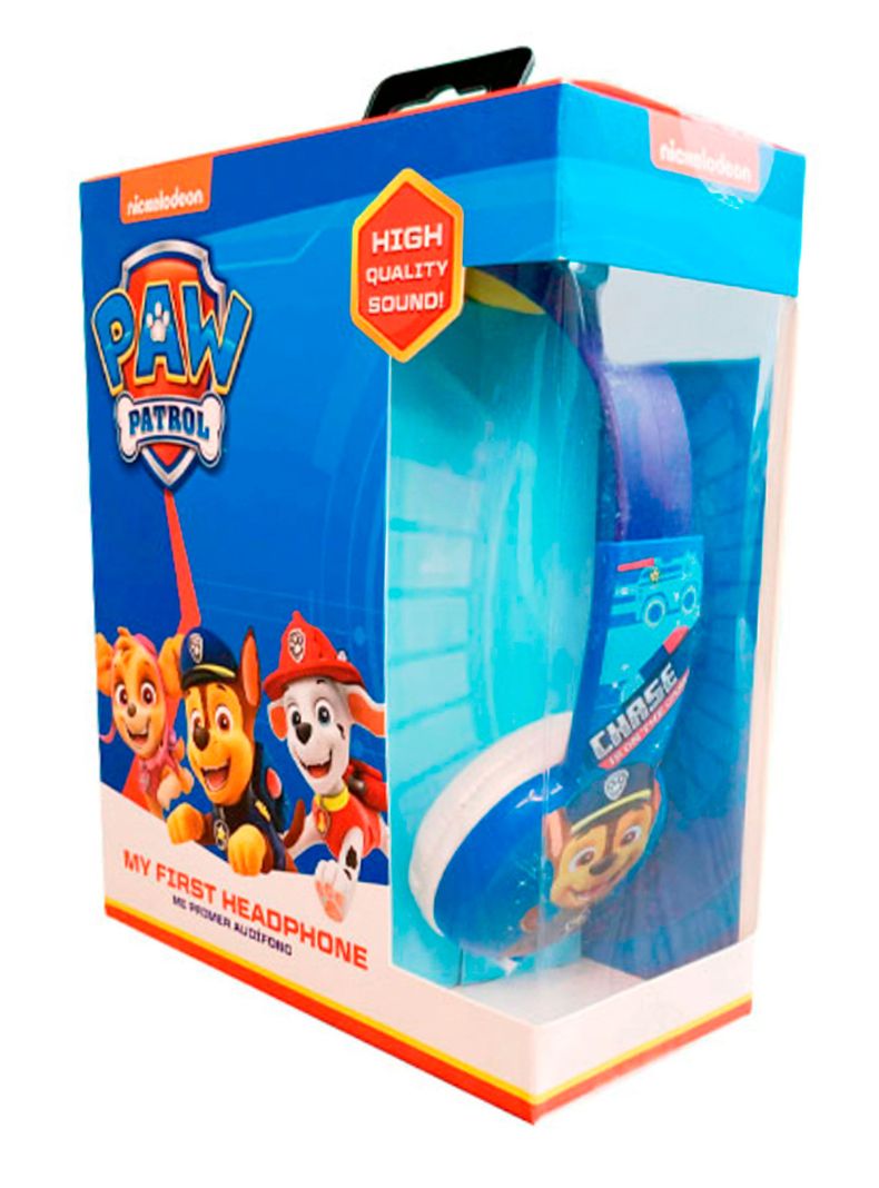 Audifonos Con Cable Diseño Paw Patrol Conexión 3.5mm Azul-3