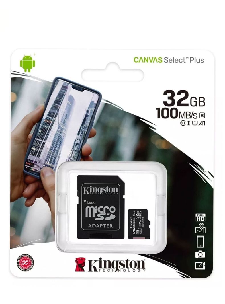Tarjeta de memoria Kingston 32GB MicroSD con adaptador-3