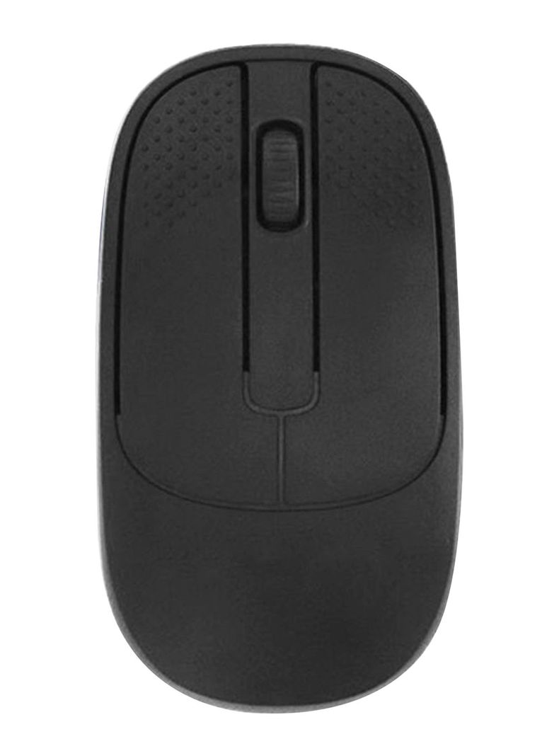 Mouse Inalambrico Recargable Bluetooth Receptor USB Negro-0