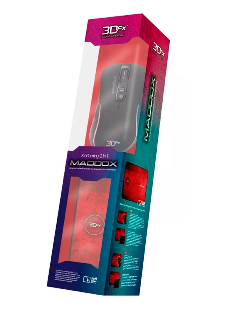 Kit Gamer Mouse + Mouse Con Cable 3600 Dpi 9091-0