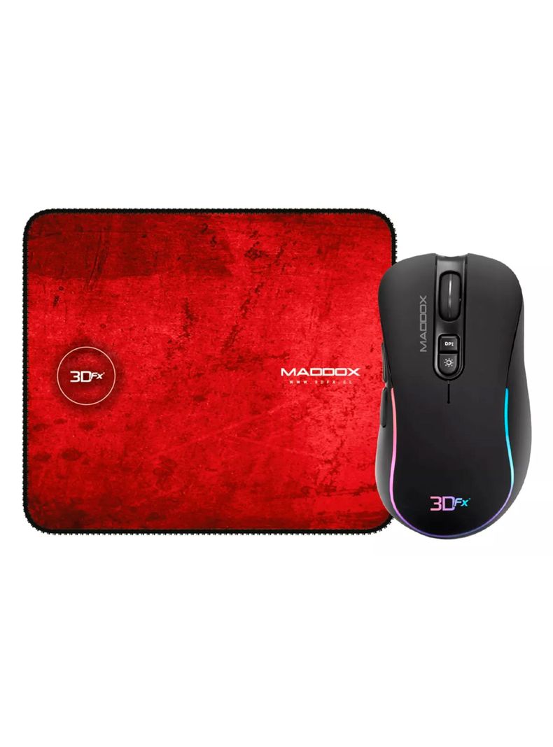 Kit Gamer Mouse + Mouse Con Cable 3600 Dpi 9091-3