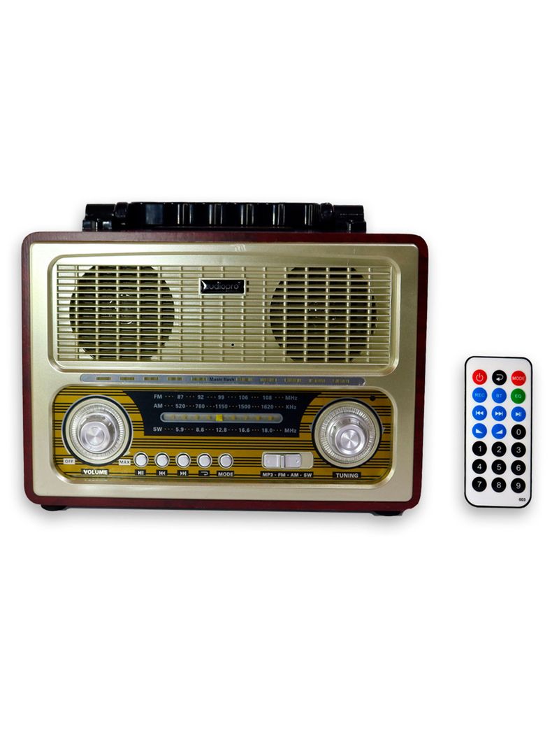 Radio Retro Bluetooth Portátil Usb Auxiliar 055-0