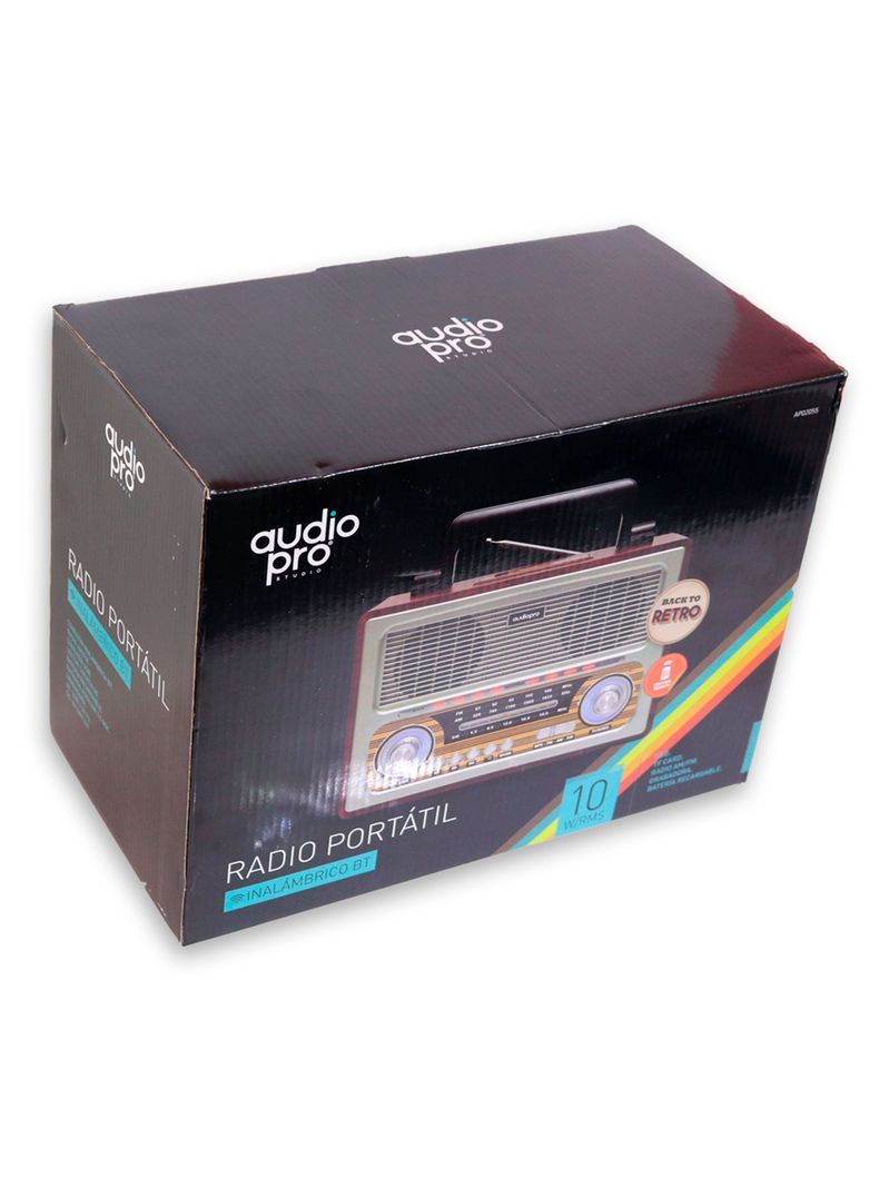 Radio Retro Bluetooth Portátil Usb Auxiliar 055-3