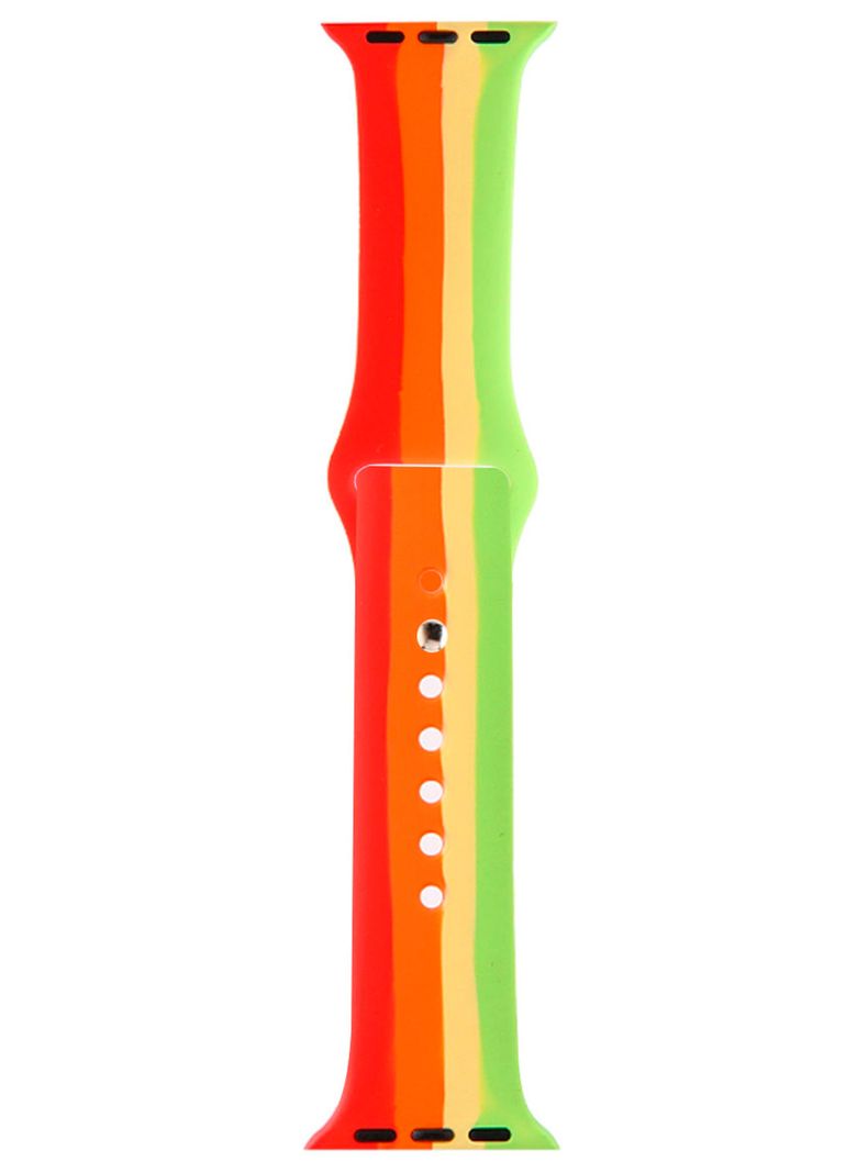Correa Compatible Con Apple Watch 42mm 44mm 45mm Goma Verde-0