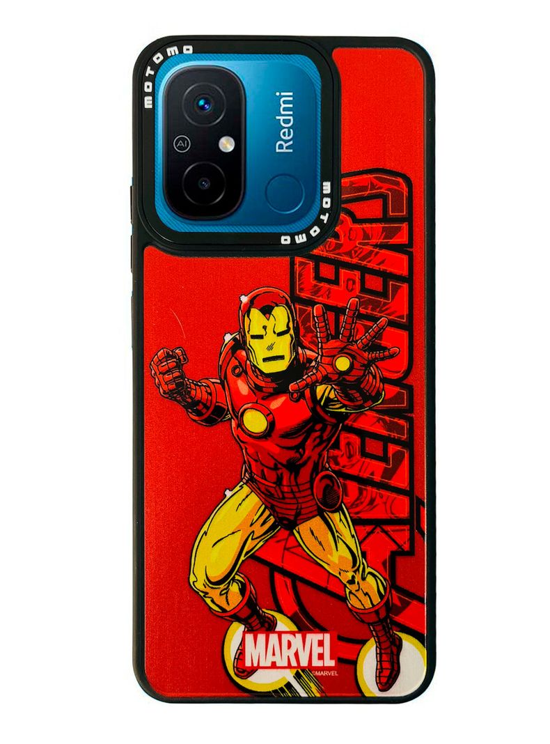 Carcasa Compatible Con Xiaomi Redmi Note 12 Marvel Iron-Man Rojo
