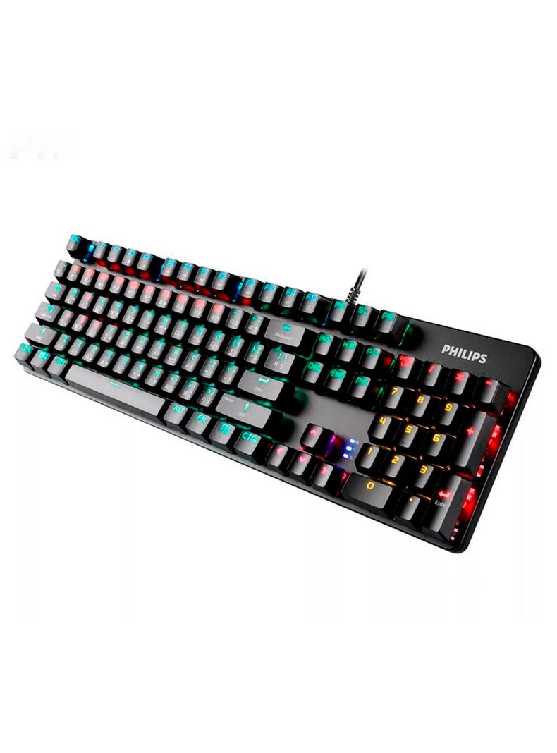 Teclado Gamer Mecanico Retroiluminado Philips G401-1