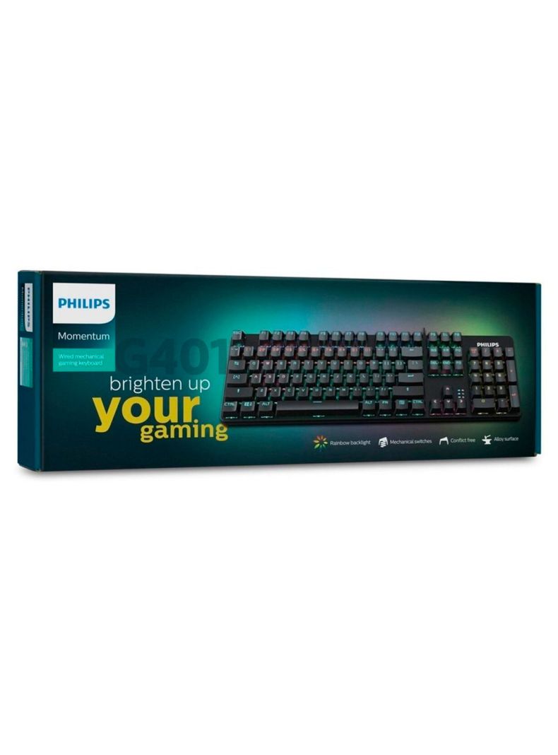 Teclado Gamer Mecanico Retroiluminado Philips G401-3