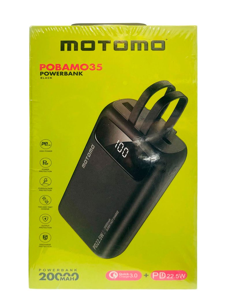 Bateria Externa Cargador Portatil 20.000Mah 22.5W MO35 Negro-3