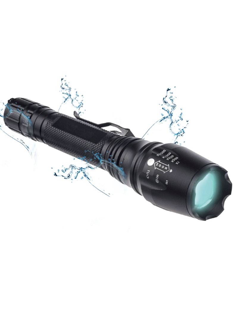 Linterna LED Tactica De Luz Blanca Recargable 1200 Lm Zoom-1