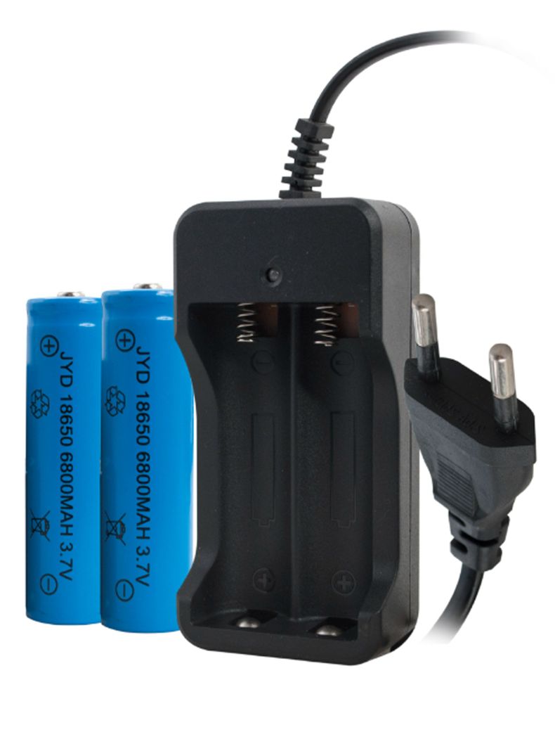 Linterna LED Tactica De Luz Blanca Recargable 1200 Lm Zoom-2