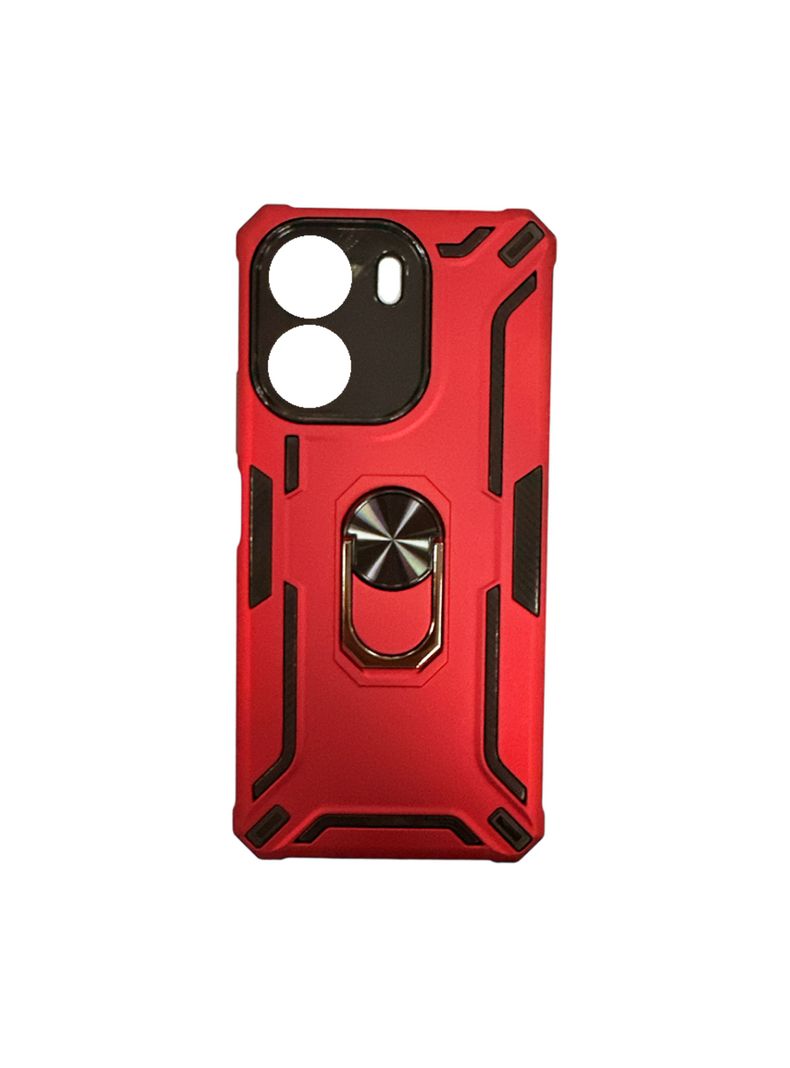 Carcasa Para Xiaomi Redmi 13C Anti golpes Soporte Rojo-0