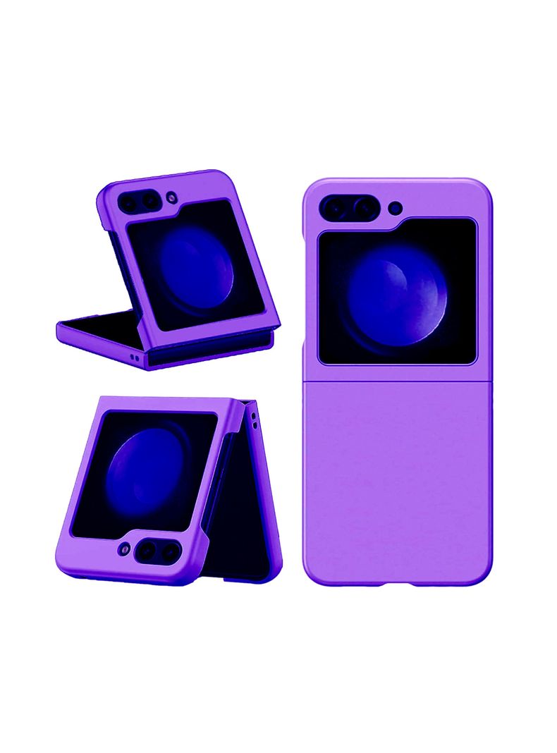 Carcasa Para Samsung Z Flip 5 Goma Morado-0