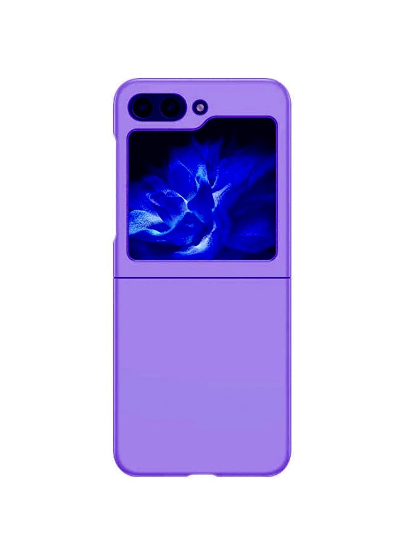 Carcasa Para Samsung Z Flip 5 Goma Morado-1