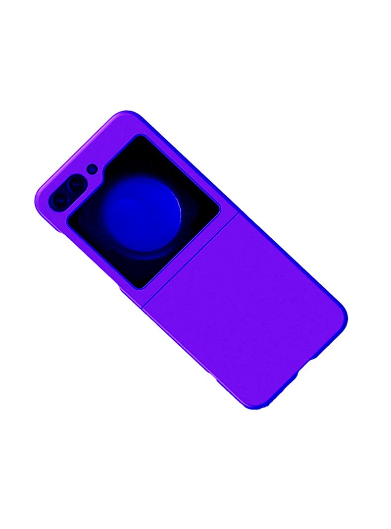 Carcasa Para Samsung Z Flip 5 Goma Morado-2