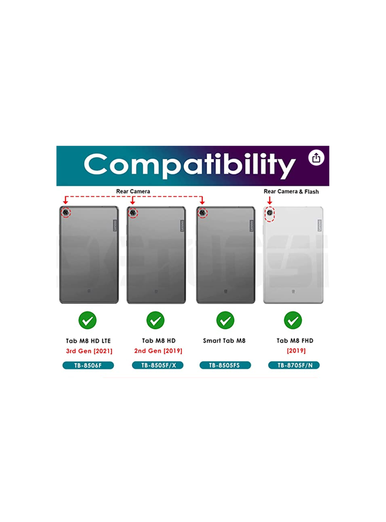 Funda Para Tablet Lenovo M8 HD M8 FDH 8705 8505 Fucsia-0