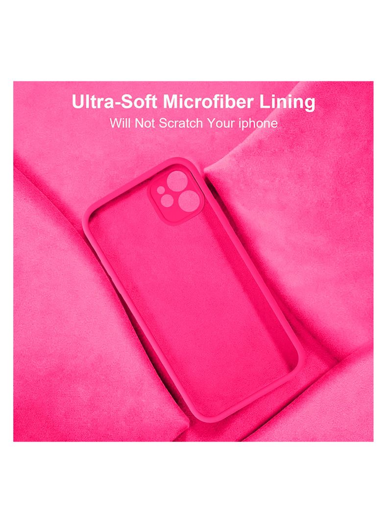 Carcasa Para iPhone 11 Goma Color Fucsia-2