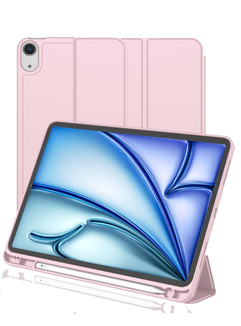 Carcasa Funda Smart Cover Para iPad Air 13 M2 2024 Rosado-0
