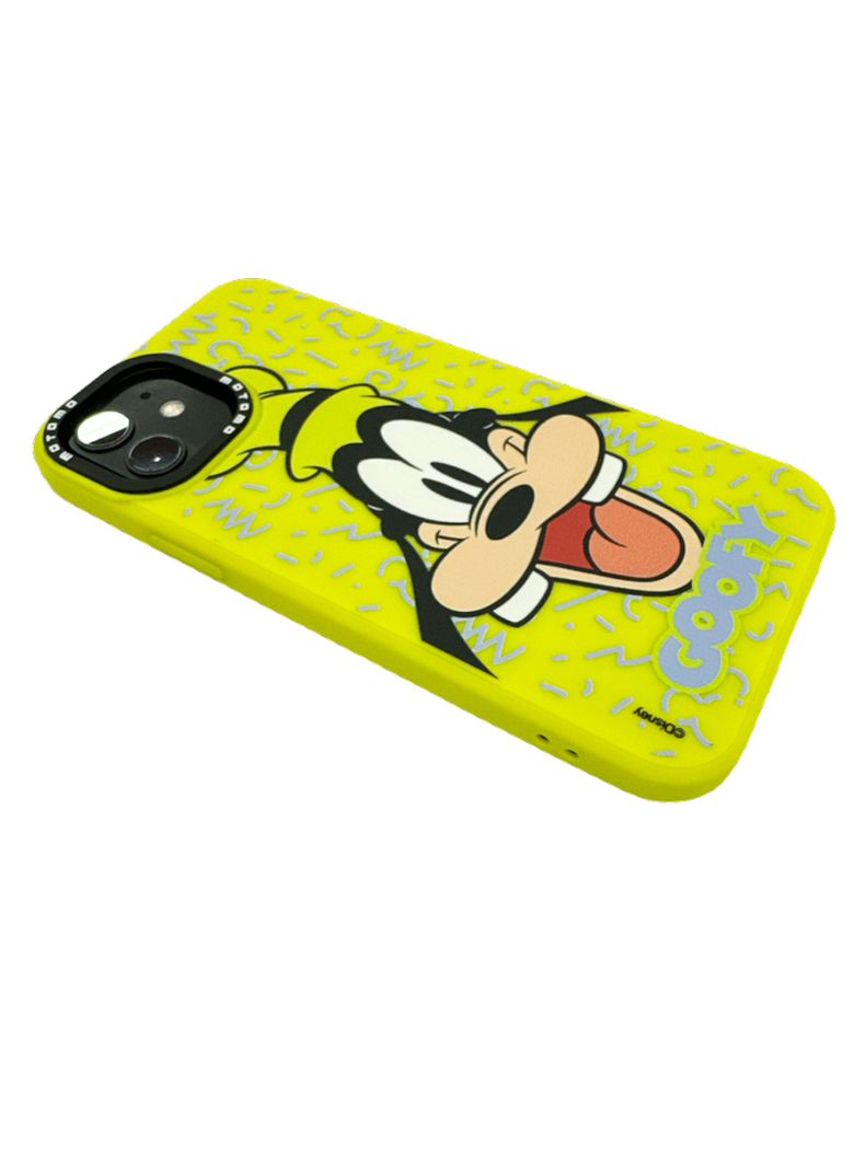 Carcasa Para iPhone 13 14 Goofy Disney Verde-1