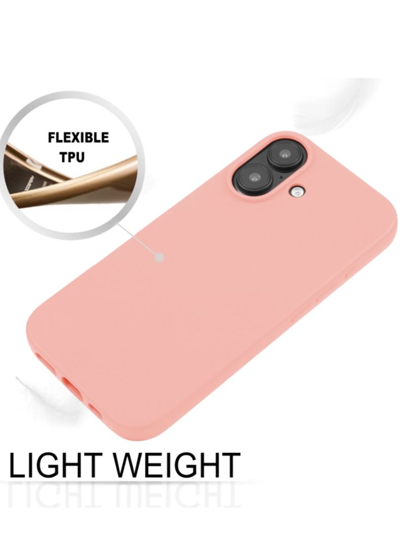 Carcasa Lamina Vidrio Para iPhone 16 Azul Rosado-3