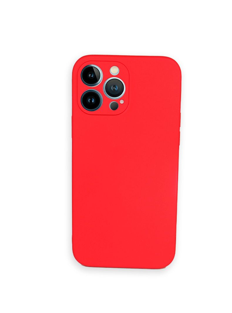 Carcasa Funda Lamina Vidrio Para iPhone 13 Pro Max Rojo-1
