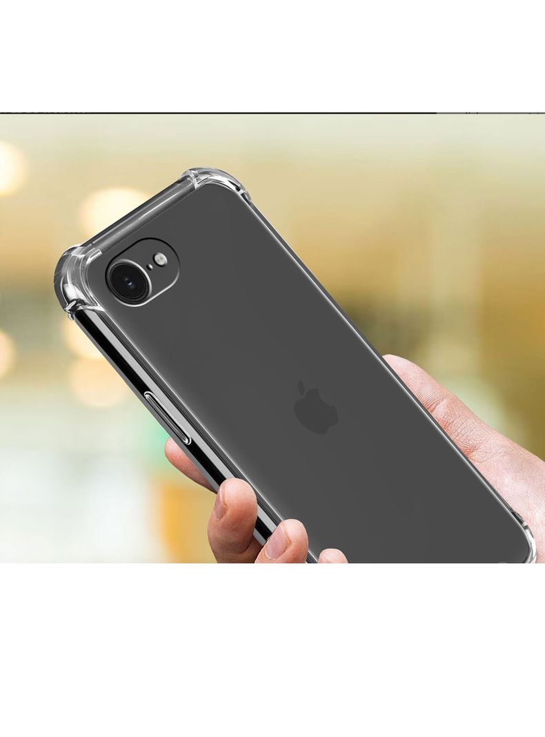 Carcasa Antigolpes Transparente Para iPhone 16e-3