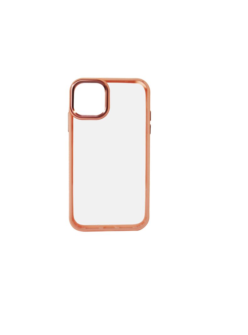 Carcasa Anti-Shock Para iPhone 13 Pro Max Borde Rosada-3